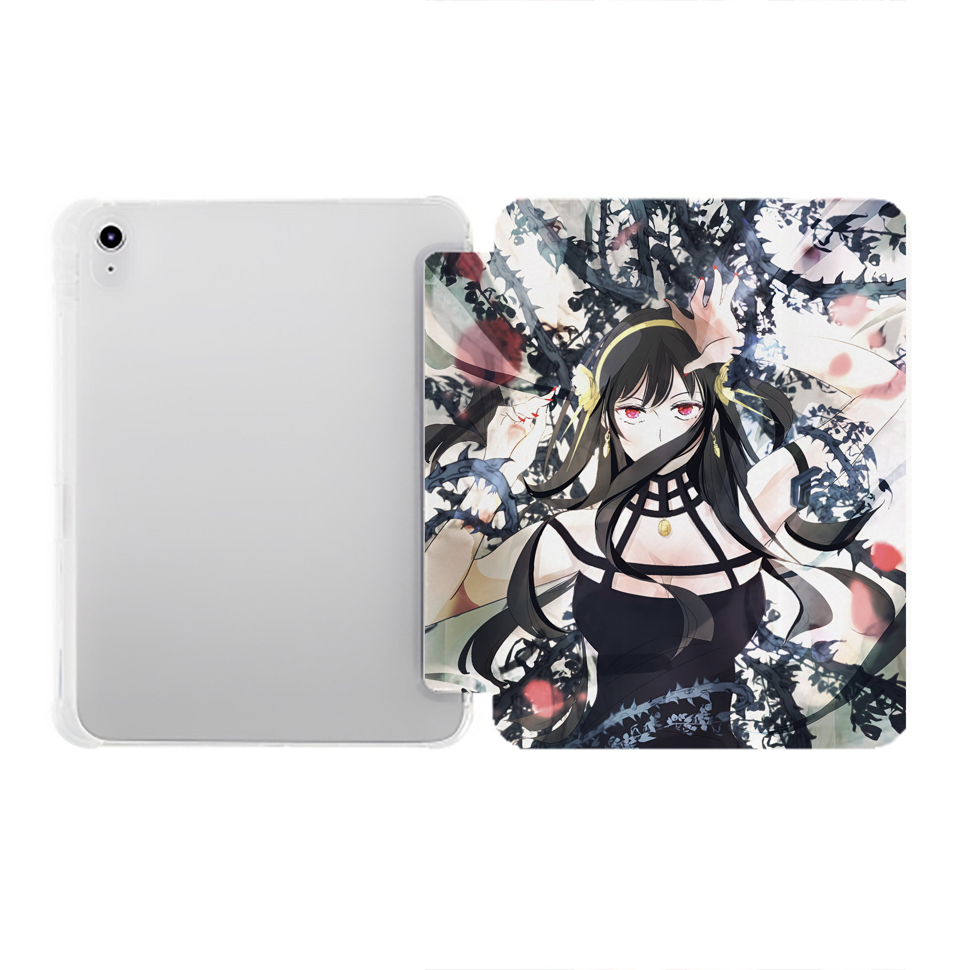 （画像用） SPY×FAMILY间谍家家酒 IPad ケース ペン収納付き 三つ折りスタンド PUレザー×シリコン 対応機種9.5/10.5/10.9インチ